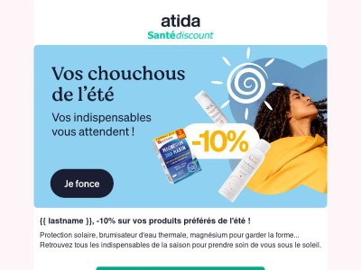☀️ Vos chouchous de l'été sont à -10% ! 