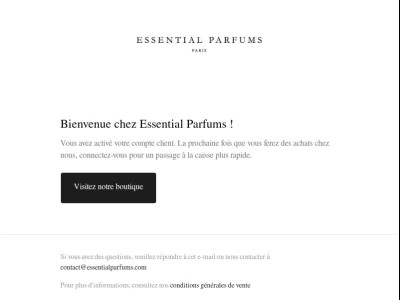 Confirmation du compte client