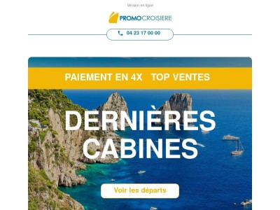 🚨 Dernières cabines à -380€ !