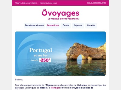 Portugal : jusqu'à -250€ sur votre séjour !
