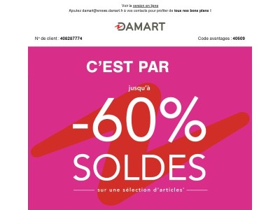 Soldes hiver ❄️ C’est parti jusqu’à -60% !