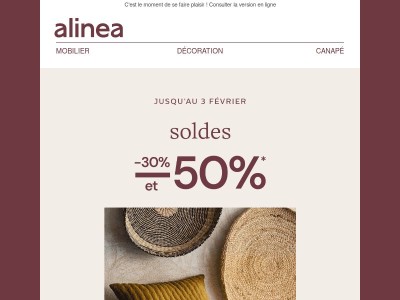 Les SOLDES c'est maintenant : jusqu'à -50% !