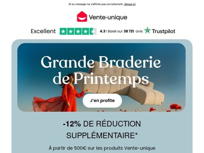 La Grande Braderie de Printemps est lancée !🌸