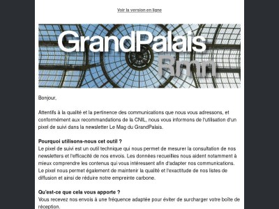 Un mot sur vos données