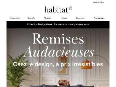Remises Audacieuses sur nos pièces iconiques