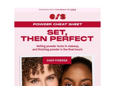 Why finishing powder ≠ setting powder