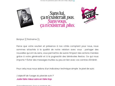 Nous préférons vous écrire moins, mais mieux 😉