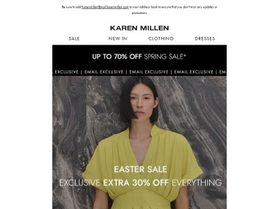 Easter Exclusive | Extra 30% Off Everything