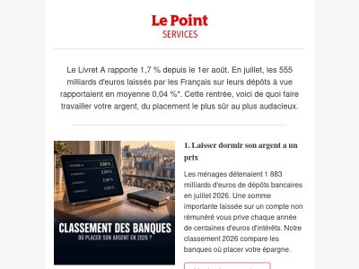 Votre argent a-t-il fait sa rentrée ?