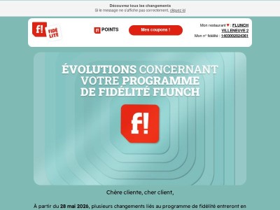 Votre programme de fidélité évolue 