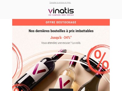 Grand Déstockage 🚚 Dernières bouteilles disponibles !