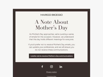 A Note About Mother's Day