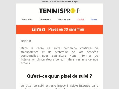 Une information concernant nos emails