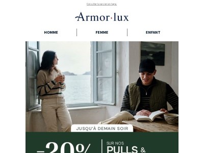 Jusqu’à demain soir : -20% sur les pulls & manteaux