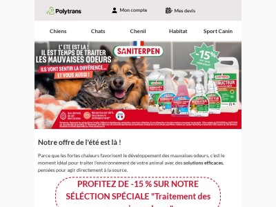 Vos indispensables anti-odeurs de l'été à -15 %