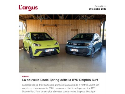 Carburants : bientôt une baisse des prix, essai Aion UT, match Dacia Spring vs BYD Dolphin Surf, tous les surnoms de la Citroën 2CV