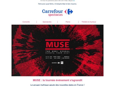 MUSE de retour en France : nouvelles dates ajoutées ! 🎸