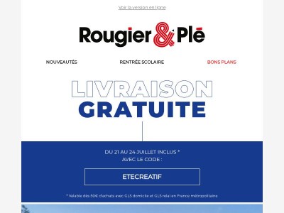La mer, le soleil et la livraison gratuite 💙