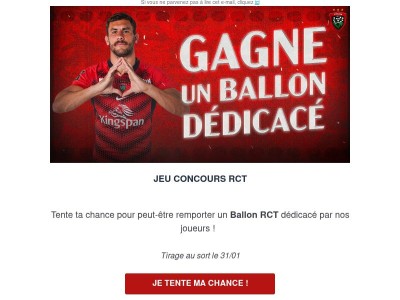 🏉 Un ballon dédicacé à gagner !