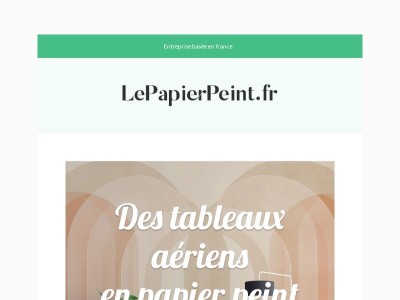 Des tableaux aériens en papier peint 🏞️