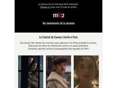 Vos évènements de la semaine 