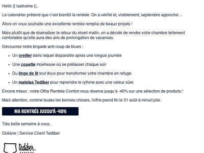 La rentrée est inévitable… Autant bien dormir !