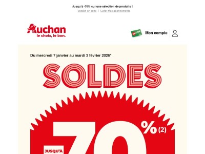 Les soldes sont lancées !