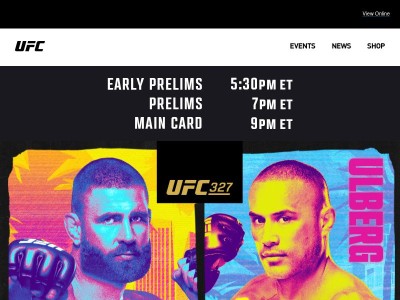 UFC 327: Prochazka vs Ulberg | LIVE TONIGHT