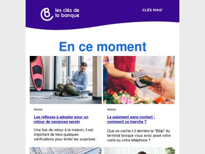 Les réflexes de retour de vacances, le paiement sans contact, lire sa fiche de paie, le dépassement de découvert…