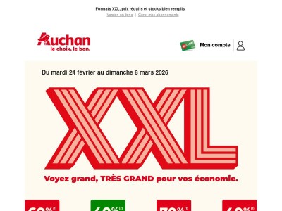 Voyez plus grand pour vos courses !