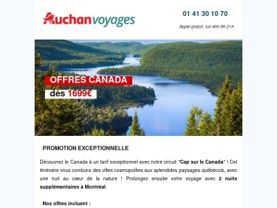 ⚡🍁 Circuits Canada dès 1699€