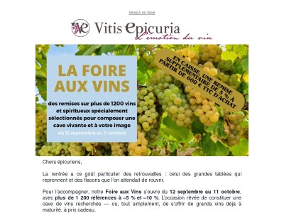 Notre Foire aux Vins