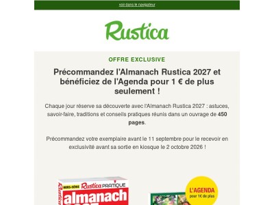 L'Almanach 2027 tant attendu est disponible !