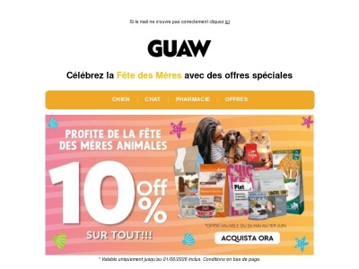 🔥 -10% sur leurs marques préférées pour la Fête des Mères