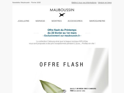 Offre flash du Printemps