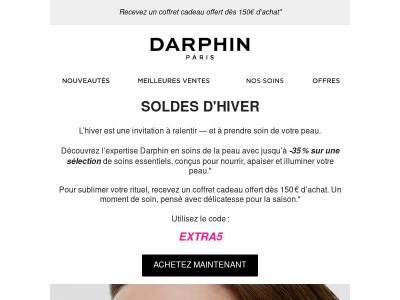 Jusqu’à -35 % et coffret cadeau offert dès 150€ d’achat❄️