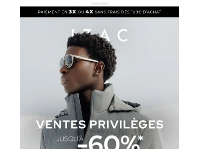 Jusqu'à -60% sur toute la collection*