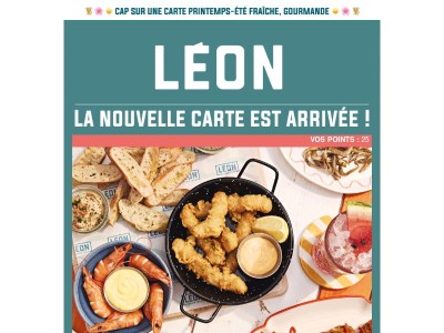 Envie de soleil ? Découvrez la nouvelle carte Léon ! ☀️
