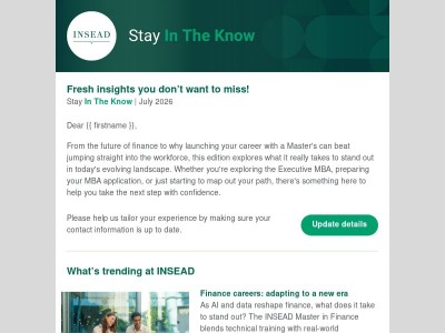 In The Know: The future of finance, and why timing your career move matters