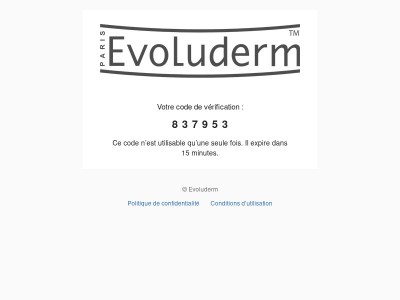 Votre code est : 837953