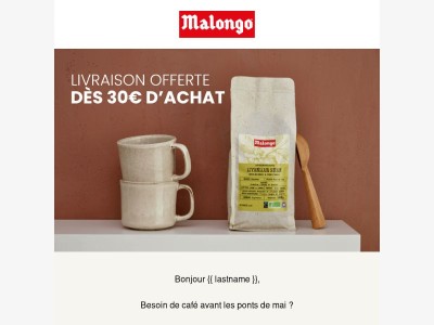 Livraison offerte dès 30€ d'achat 📦