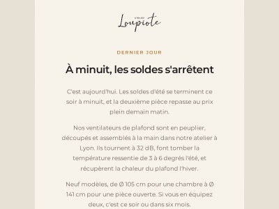 À minuit, les soldes s'arrêtent