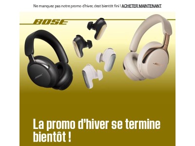 ❄️ Notre promo d’hiver se termine bientôt !