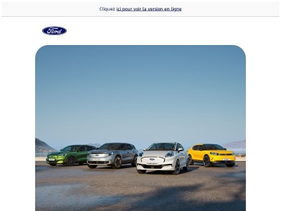 Profitez dès maintenant d’un bon de recharge de Fr. 500.– à l’achat d’un modèle Ford 100% électrique.