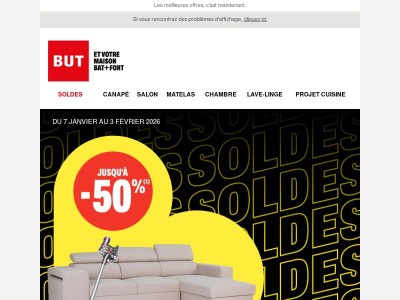 Jusqu’à -50% : les Soldes vous attendent !