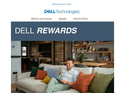 Boostez vos Dell Rewards sur une sélection de produits
