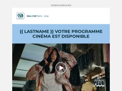 Découvrez la programmation de votre cinéma