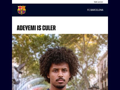 Adeyemi is culer