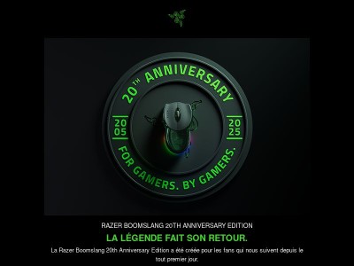 La légende est de retour : Razer Boomslang Édition 20e Anniversaire