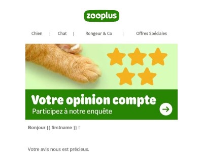 Votre avis compte !